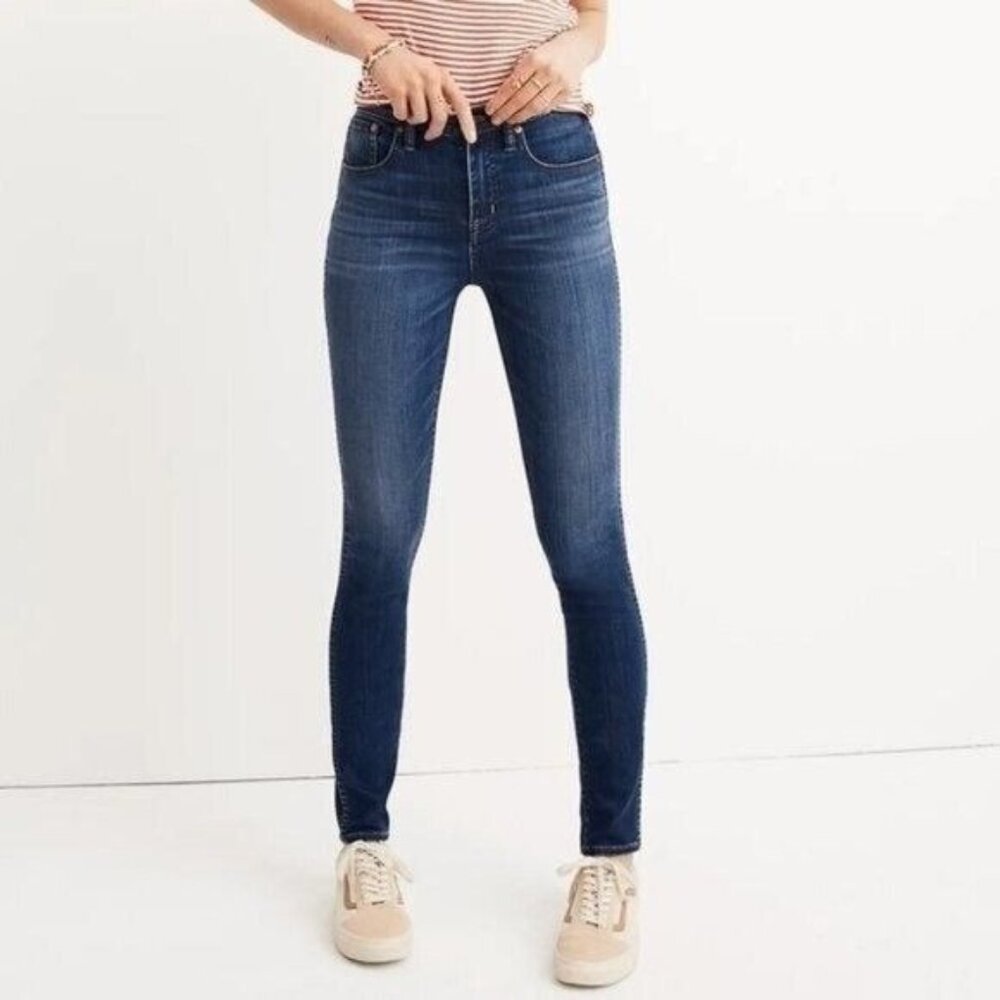 Madewell 10" High-Rise Skinny Jeans in Danny Wash Size 25